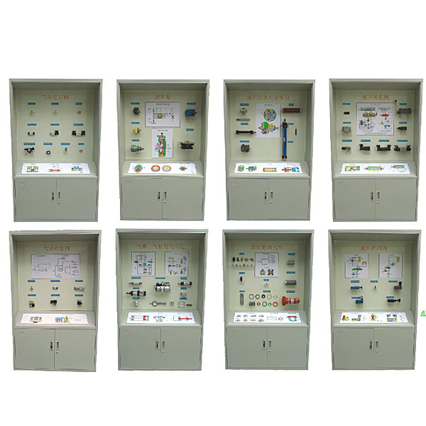 液壓氣動示教陳列柜,液壓氣動剖視陳列柜